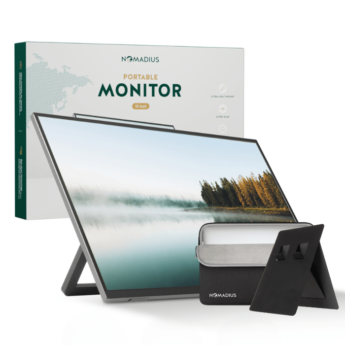 Portable Monitor + Sleeve + Stand