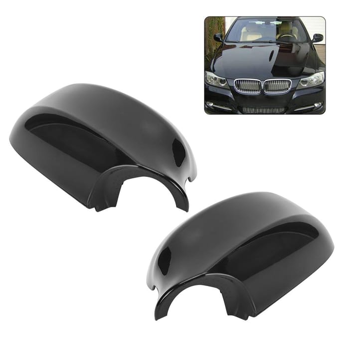 Set van Links Rechts Achteruitkijkspiegel Behuizing Kap 51167205291 Geschikt voor E90 E91 E92 E93 LCI gray