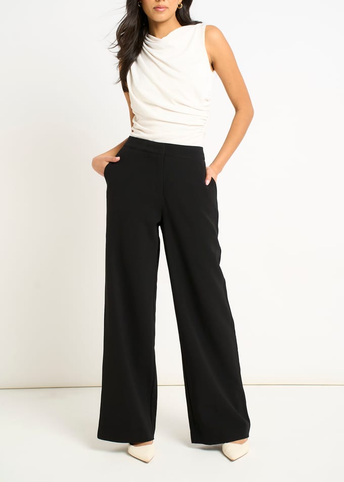 Zwarte Broek Met Wijde Pijpen