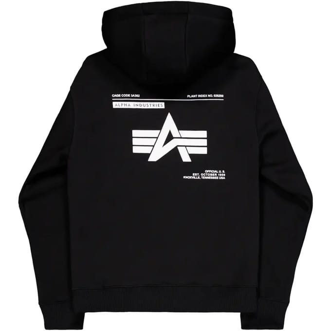 Hoodie Alpha Industries Label Back Print
