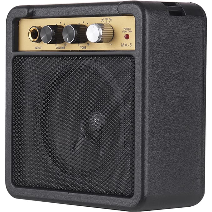 Mini amplificateur de guitare, haut-parleur 5W avec entrée 6.35mm, casque 1/4 pouces