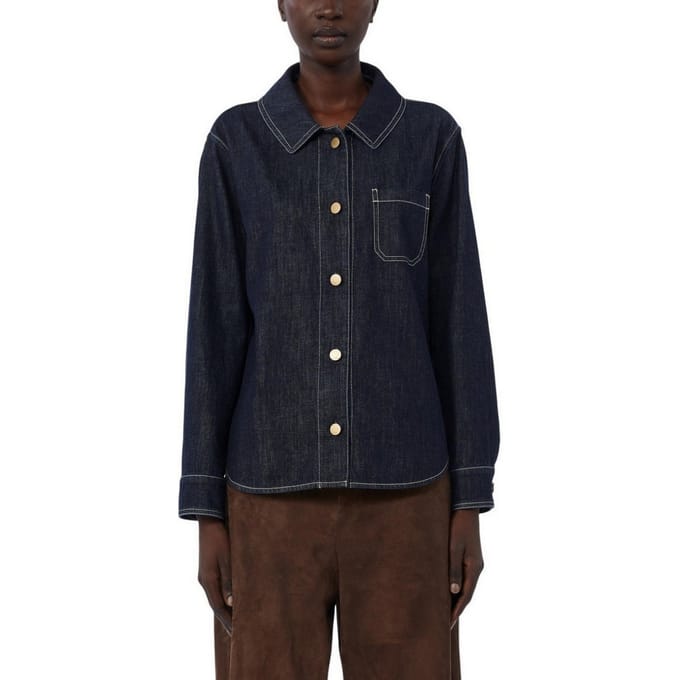 S Max Mara Overhemden Denim medium