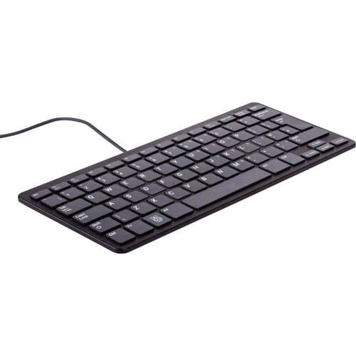 Raspberry Pi® RPI-KEYB (US)-BLACK Toetsenbord USB QWERTY, US-Engels Zwart, Grijs USB-hub
