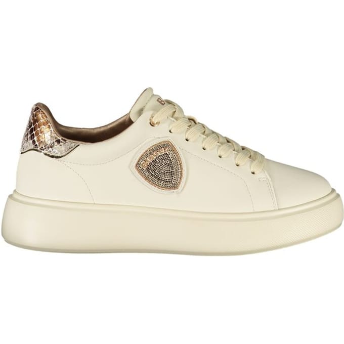Blauer Beige Polyurethaan Dames Sneaker