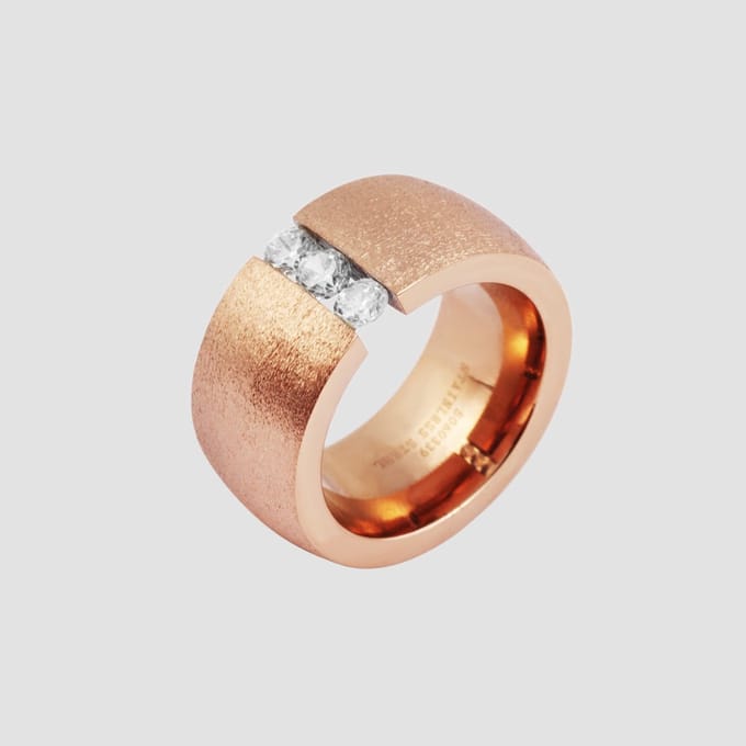 AKZENT Akzent dames ring Koko rosé, duurzaam