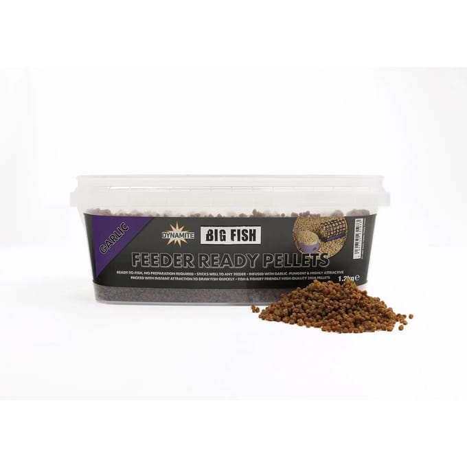 Dynamite Baits Big Fish Feeder Ready Pellets | 1.2kg 2mm Garlic