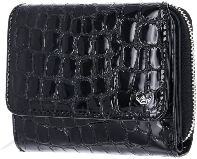 Golden Head Leren portemonnee Cayenne RFID Protect RV-Börse 3316 Schwarz zwart