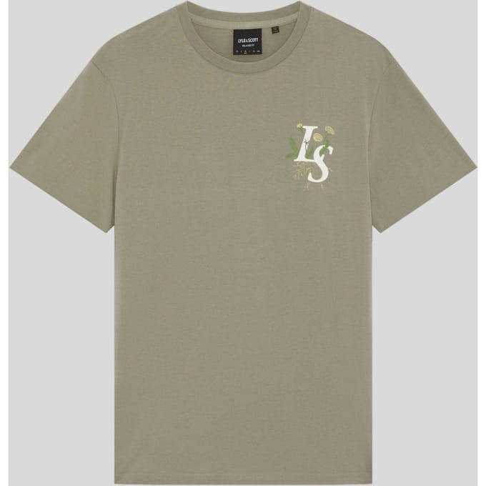 Lyle & Scott Dandelion Script Graphic T-Shirt