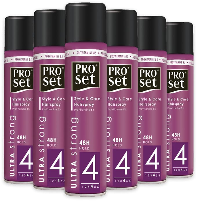 Proset Haarlak Ultra Strong - 6 x 300 ml - Voordeelverpakking