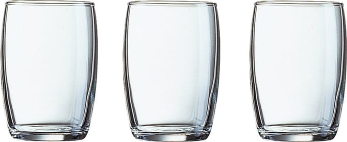 Arcoroc Drinkglazen - klein formaat - 6x stuks - transparant - glas - 160 ml - waterglas/sapglas
