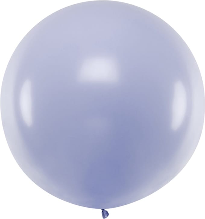PARTYDECO - Reuze latex ballon lila 1 meter