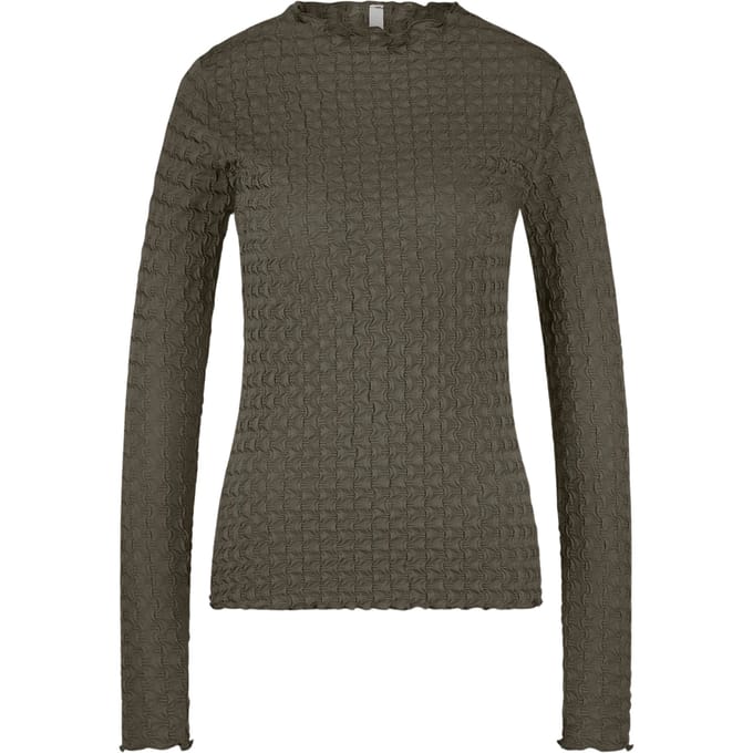 Summum Top Structure Jersey Tops Khaki 3s5166-30721
