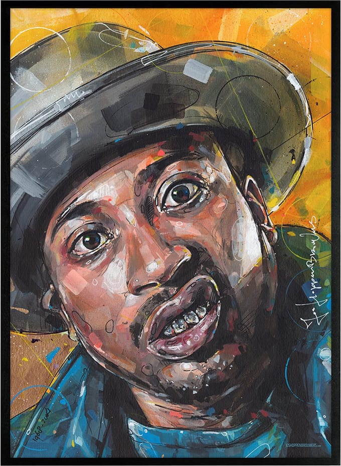 Ol' Dirty Bastard print 51x71 cm *ingelijst & gesigneerd