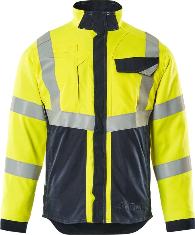 Mascot Multisafe Jas 13809-216 - hi-vis geel/donkermarine - S