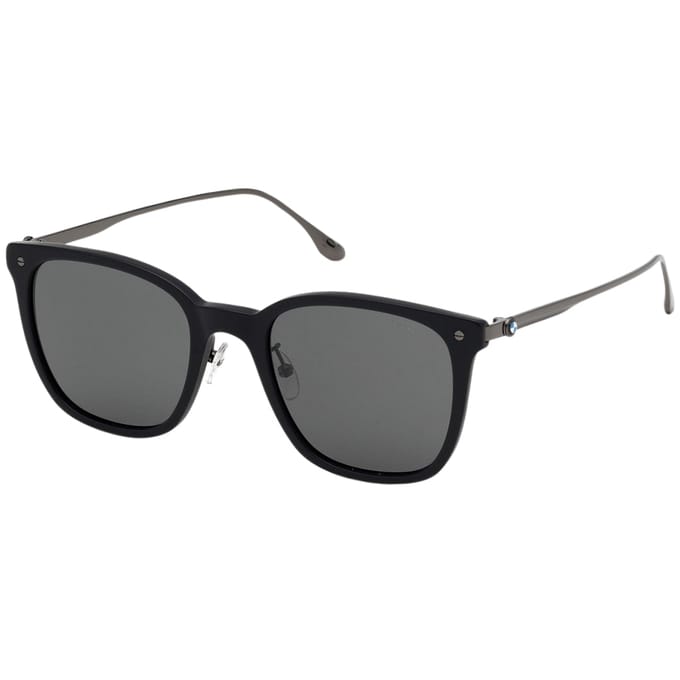BMW Matte Black Frame Smoke Polarized Lensed Zonnebril