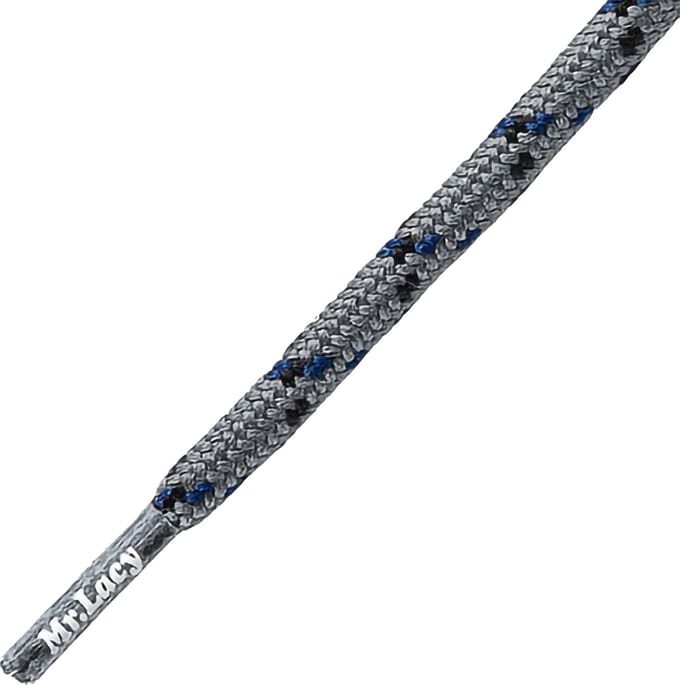 Mr.Lacy schoenveters-Rond-Hikies licht/grey-navy 120 cm lang 4 mm breed