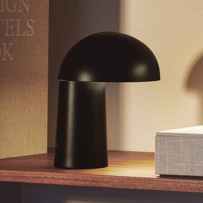DFTP by Nordlux LED-batterijlamp Faye Portable, zwart, dimbaar, USB