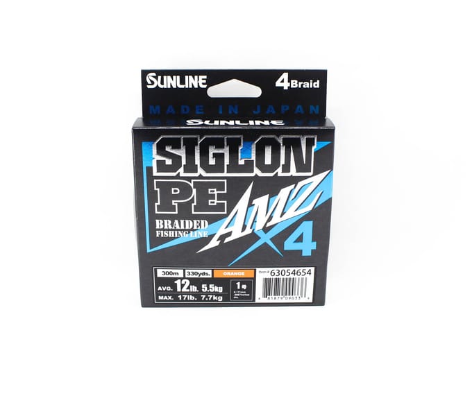 Sunline PE Line X4 Siglon AMZ 300M PE 1 12LB Orange (0336) orange
