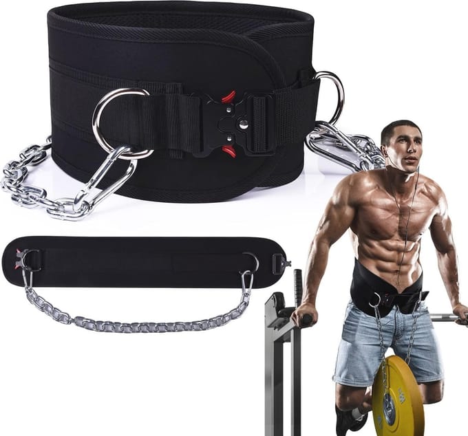 Dipriem voor Gewichtheffen met Ketting - Ideaal voor Pull-ups en Powerlifting