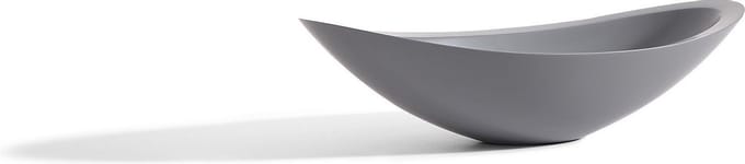 Mawialux opzet waskom - Solid surface - 58x33 cm - Mat grijs - Bruce