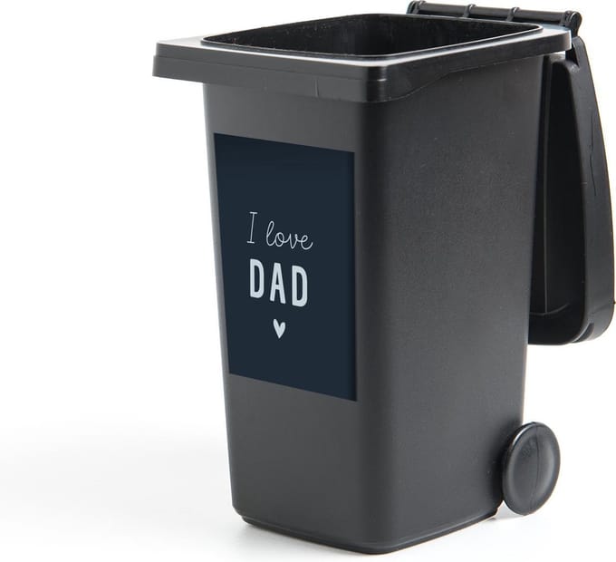 Container sticker Spreuken - I love dad - Quotes - Vaderdag - 40x60 cm - Kliko sticker