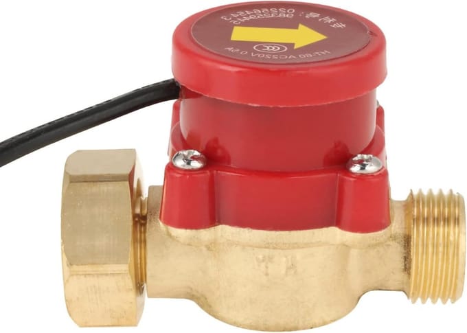 Pompstromingsschakelaar - Waterschakelaar Sensor - Leidingwater Regelen - Lage Druk Start - 65 x 55 cm - Zwart