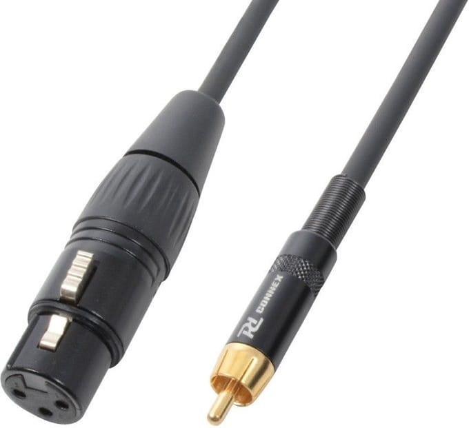PD Connex Kabel XLR Female - RCA Male 3.0m