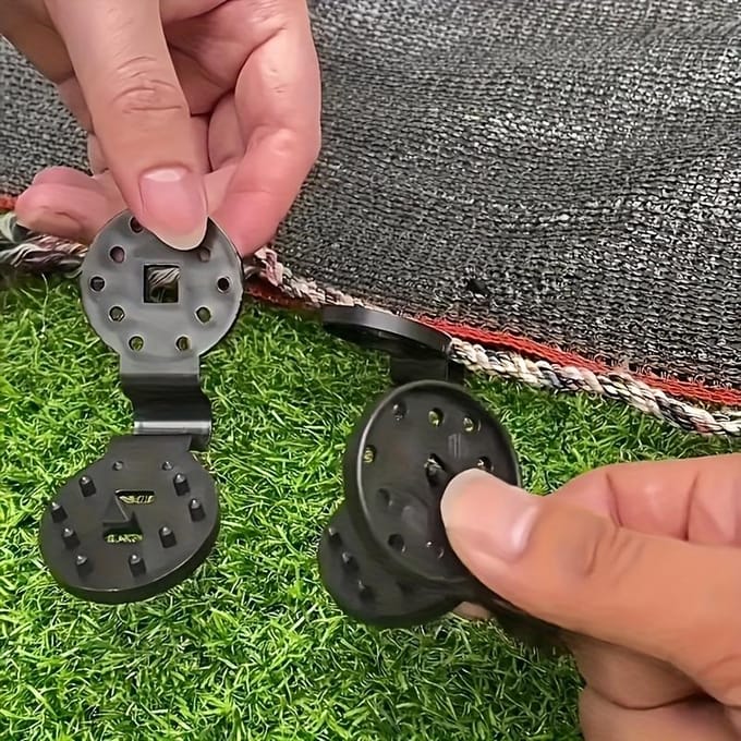 100 stuks Zwarte Schaduwclips Duurzaam PP Kunststof, Ideaal voor Schaduwdoeken, Terrasschermen, Multifunctionele Waterdichte Clips, Schaduwdoek Bevestigingen gray