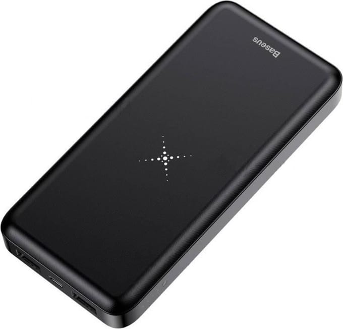 Baseus M36 10.000 mAh Powerbank met Qi-technologie oplaadpad - Metaalfinish
