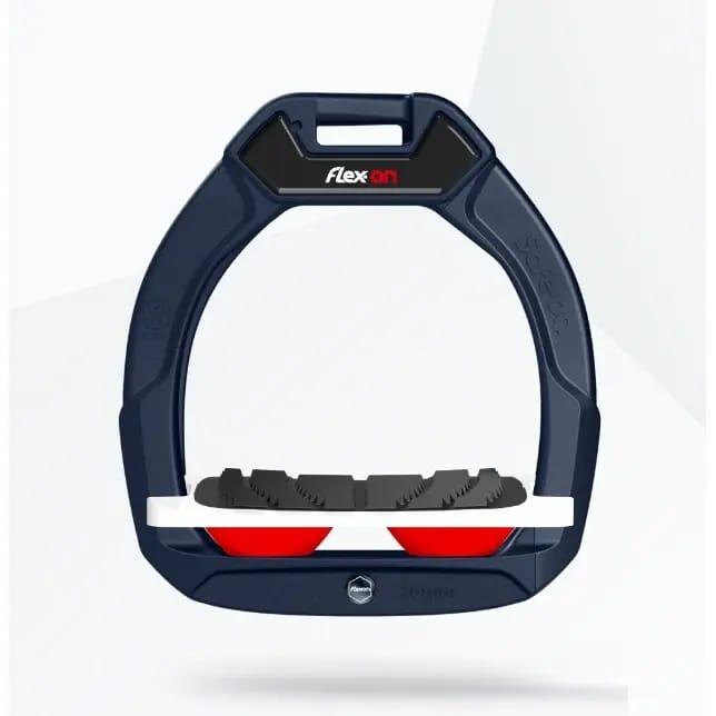 Veiligheidssluitingen voor paardrijden Gehoekte Grip Marine/Wit/Rood kind Flex-On Safe-On