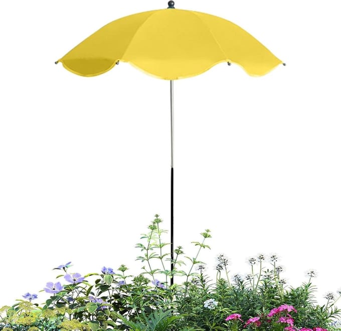 Plantenparasol - Zonwerende overkapping - Planten beschermen - UPF50+ zonwering - 60 centimeter - null