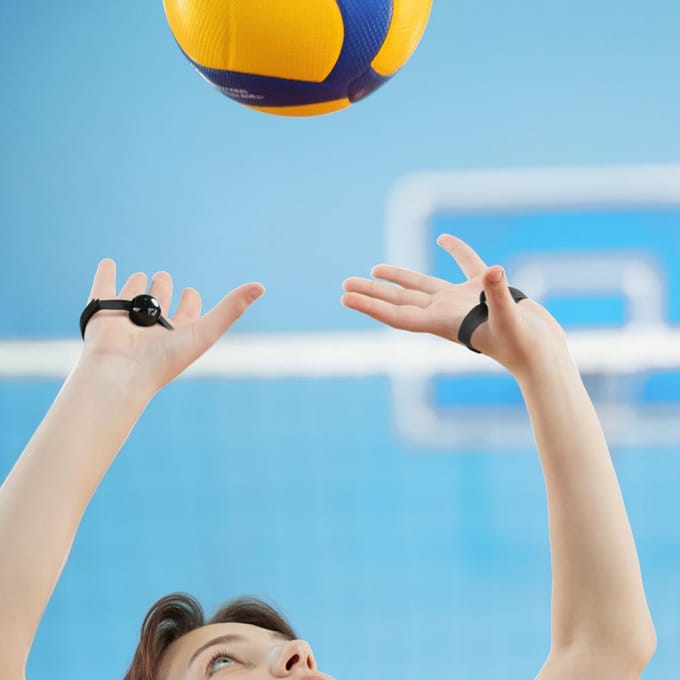 1 Paar Volleybal Training Setting Hulp Voor Correcte Handplaatsing Techniek Apparatuur Om Overmatige Beweging Te Voorkomen white