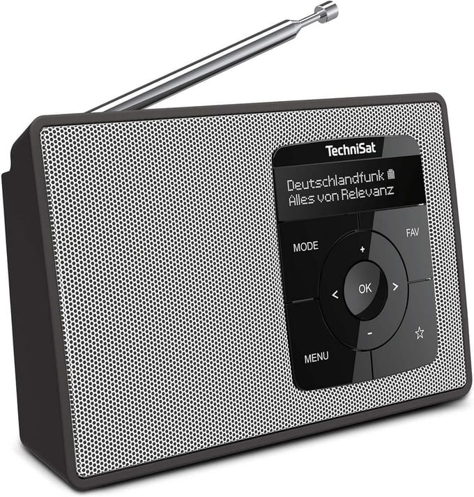 Draagbare DAB+/FM-radio met Bluetooth en OLED-display