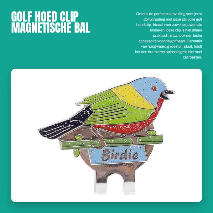 Dailygoody - Golf Hoed Clip - Magnetische Bal Marker - Roestvrij