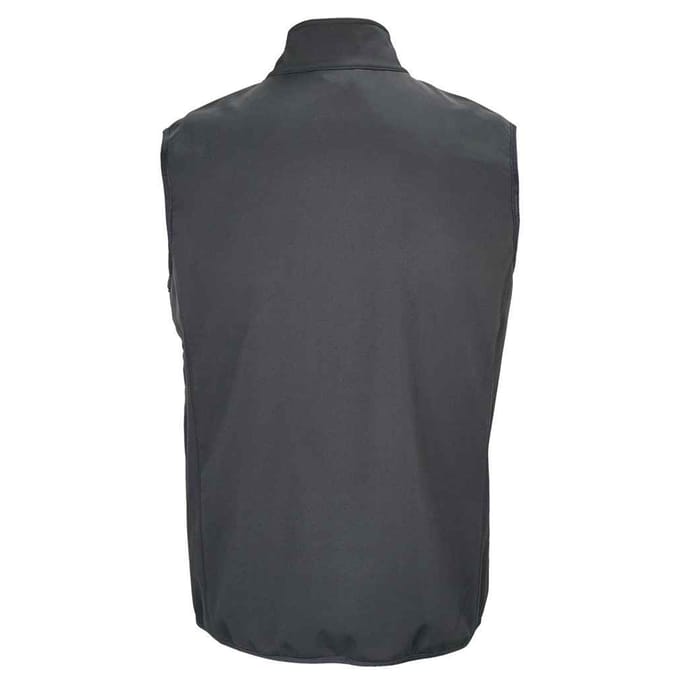 SOLS Heren Falcon Softshell Bodywarmer met rits (Houtskool Grijs Effen)