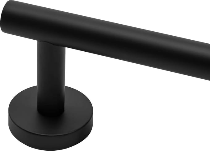 Rea 322232C Handdoekhouder Zwart 8X52,5X5Cm