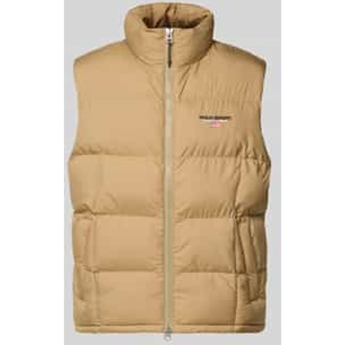 Regular fit bodywarmer met labelstitching