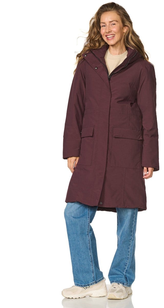 Happy Rainy Days Lange Regenjas Dames Aspen Burgandy
