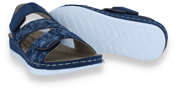 Mode-mania Dames Sandaal | Blauw | Maat: 37