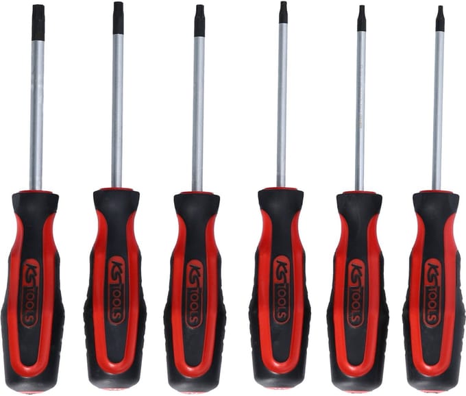 KS Tools Torx schroevendraaier set (6 stuks TX T10 – T40)