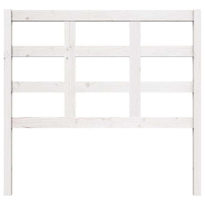 vidaXL Hoofdbord 105,5x4x100 cm massief grenenhout wit