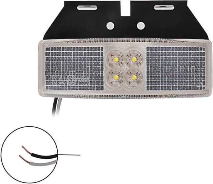 ProPlus Markeringslamp - LED - Waterdicht - 12/24V - Inclusief houder - Wit