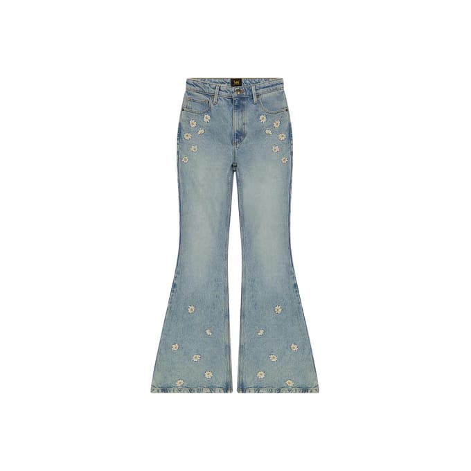 Lee Flare Fit Hoogzittende Jeans Blauw 31 / 31 Vrouw