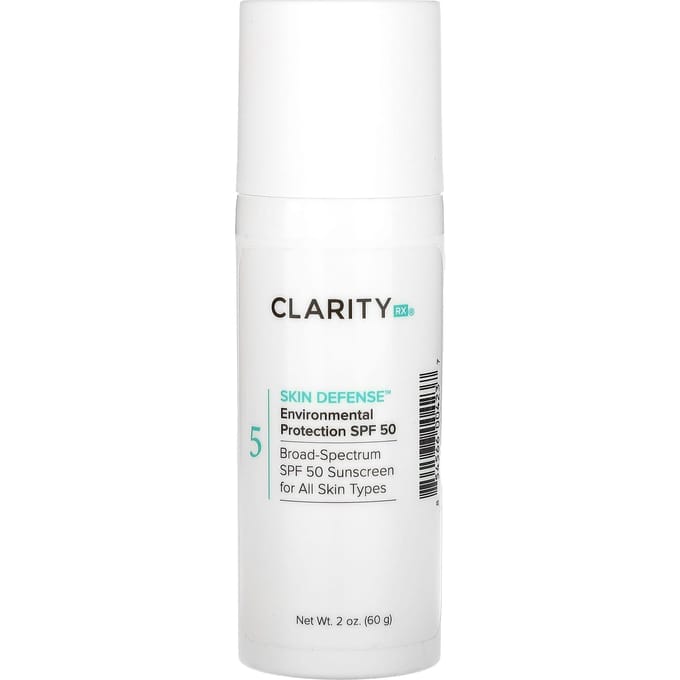 ClarityRx, huidbescherming, milieubescherming SPF 50, 2 oz (60 gr) white
