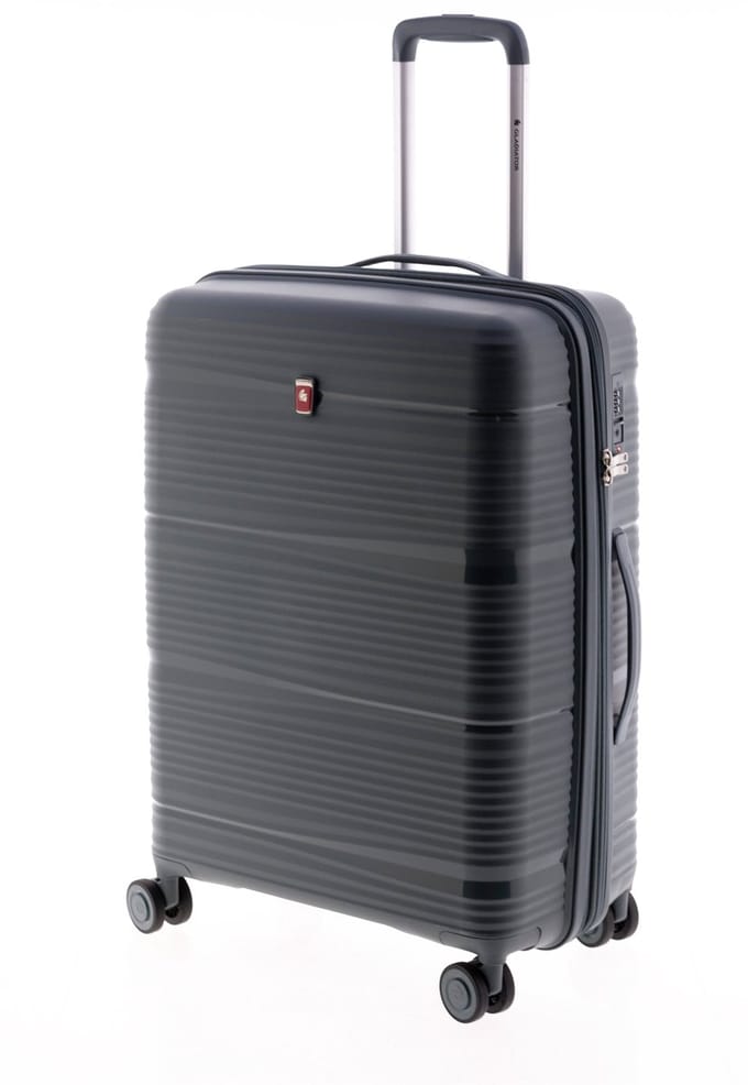 Gladiator Bionic Middelgrote Koffer - 65 cm - 70/80 liter - Expandable - TSA slot - Grijsgroen