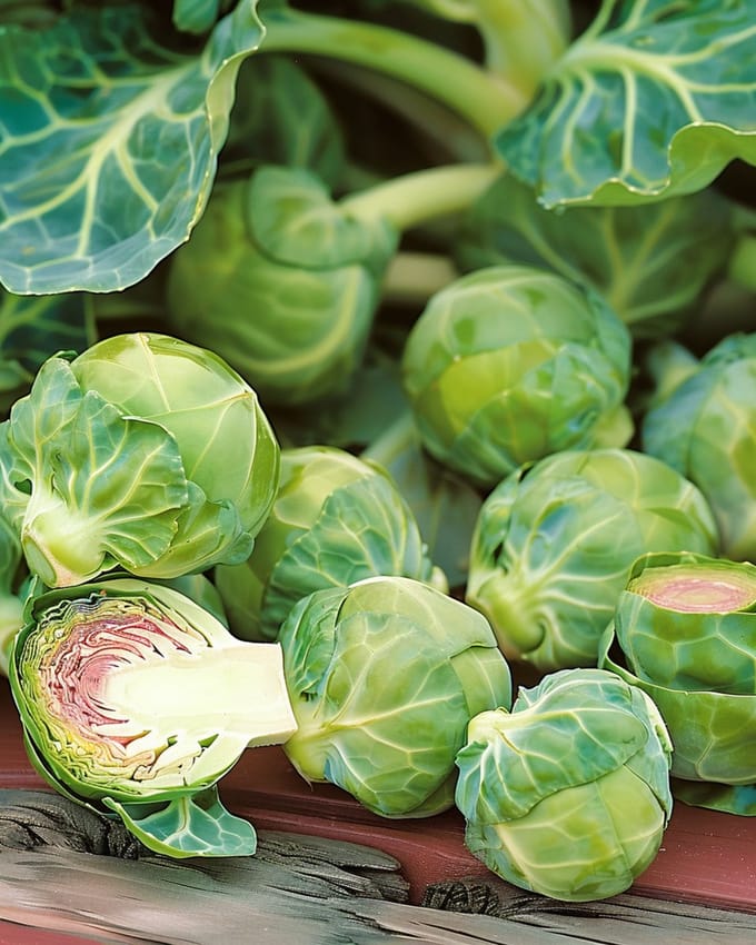 5 sets - Spruitkool Zaden Roodnerf Brassica Oleracea Eenjarig