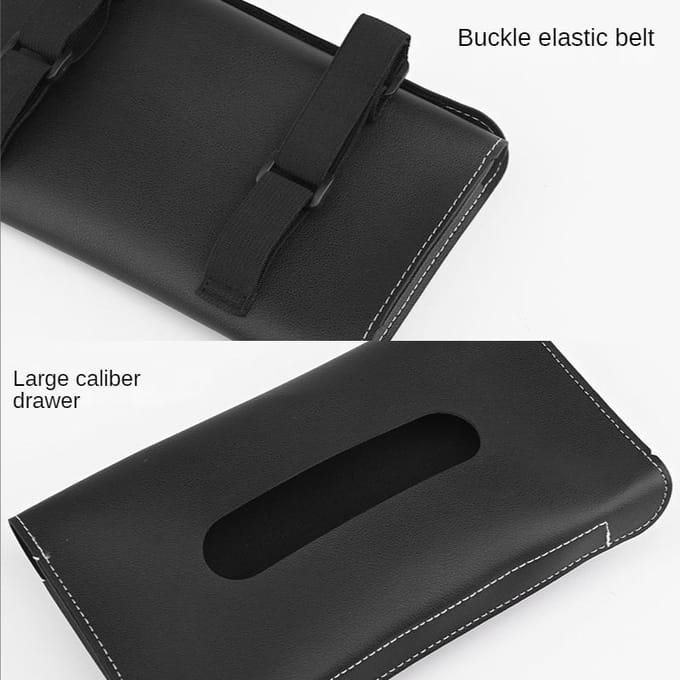 1 Stuks Auto Tissuebox Handdoeksets Auto Zonneklep Tissueboxhouder Auto Interieur Opbergdecoratie zwart