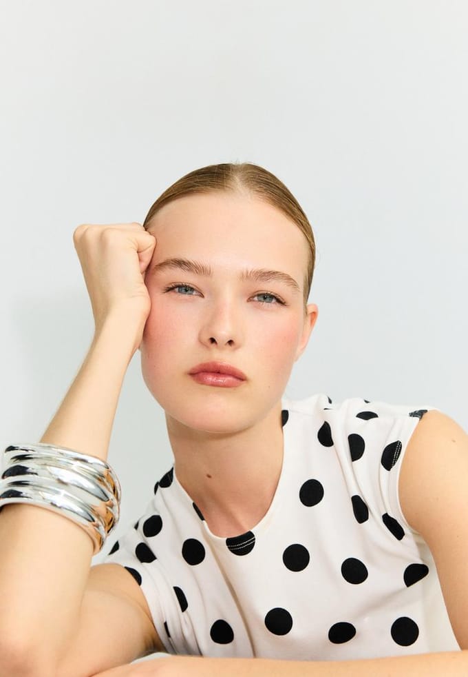 Stradivarius Set van 3 stevige armbanden  Grijs OS