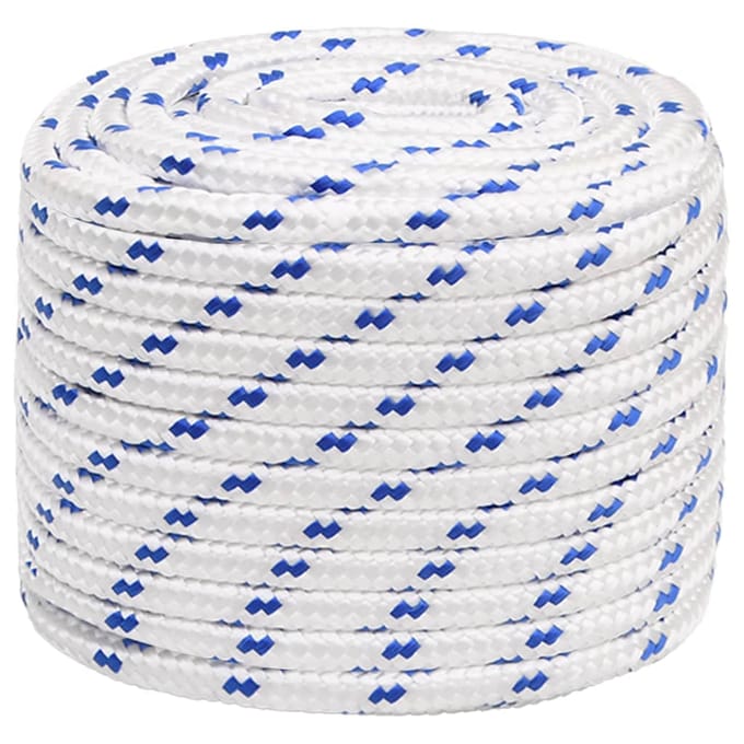 vidaXL - Boot - touw - 18 - mm - 100 - m - polypropyleen - wit