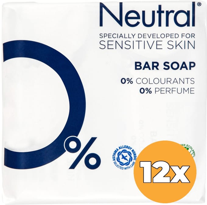 Neutral Zeep - 0% - bevat 0% parfum en 0% kleurstoffen - 24 stuks